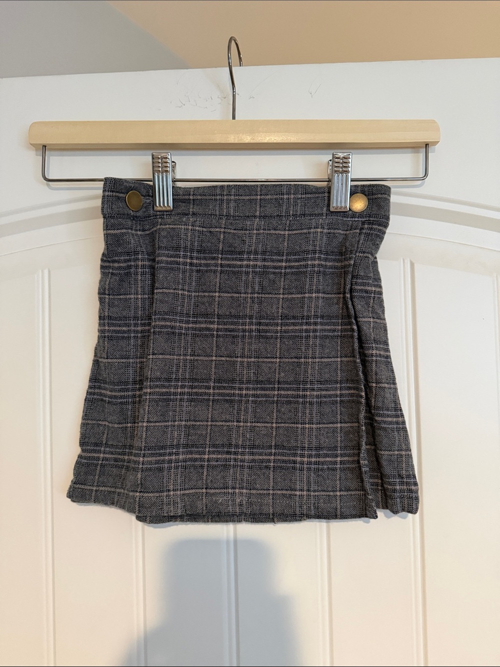 Oshkosh Bigosh Girls Grey Plaid Skirt size 5T